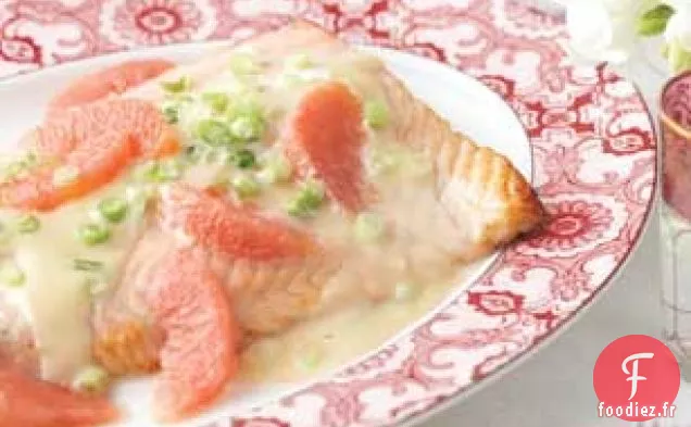 Saumon à la Sauce Pamplemousse Fraîche