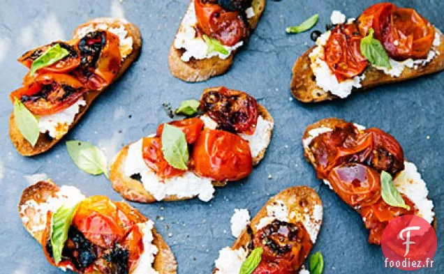 Bruschetta Aux Tomates Caramélisées