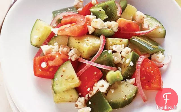 Salade Facile de Concombre Grec - Tomate