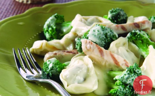 Poulet Et Tortelloni Alfredo