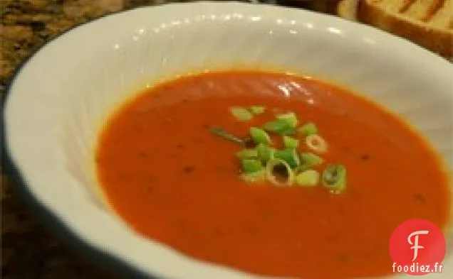 Soupe aux Poivrons Rouges et aux Tomates