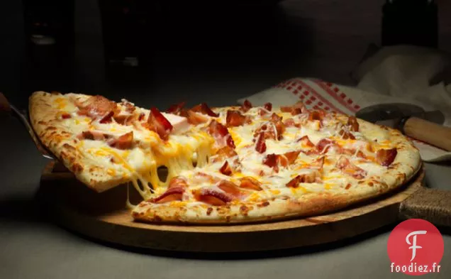 Pizza Alfredo au Bacon et au Poulet