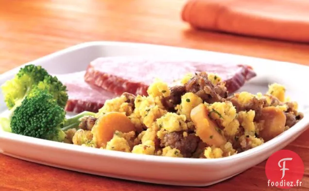 Farce aux Saucisses et Patates Douces
