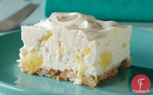 Dessert au Gâteau au Fromage à l'Ananas