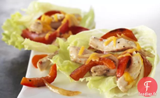 Wraps de Laitue Fajita au Poulet