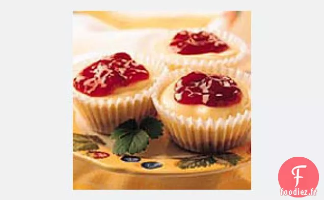 Mini Gâteaux au Fromage Garnis de Fruits