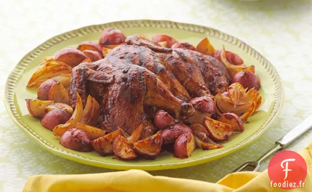 Poulet BBQ Chipotle avec Pommes de Terre et Oignons