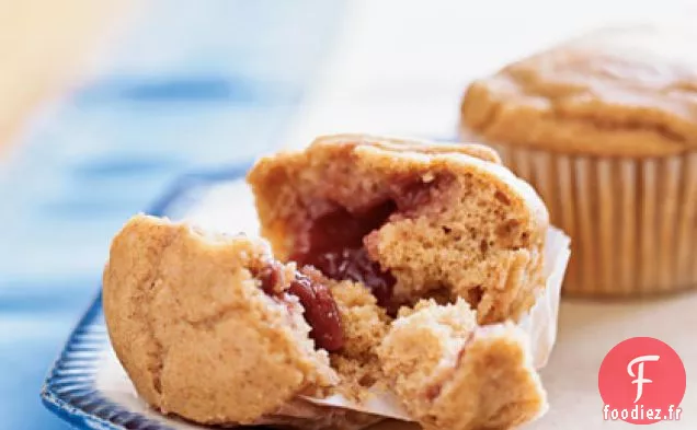 Muffins au Beurre d'Arachide et à la Gelée
