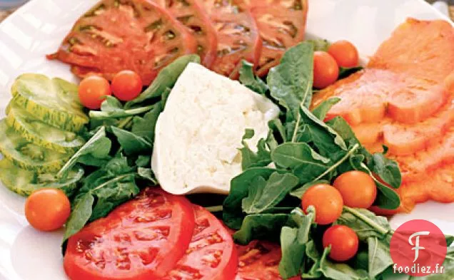 Tomates anciennes à la Burrata