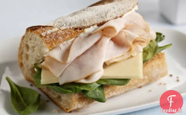 Baguette au Fromage et à la Dinde