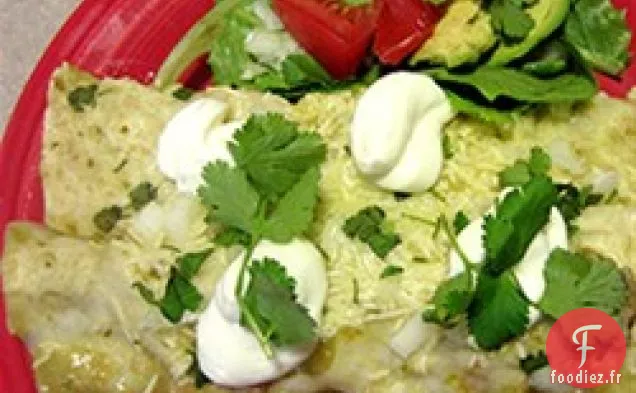Enchiladas de Dinde et Courgettes HERDEZ® à la sauce Tomatillo Verde