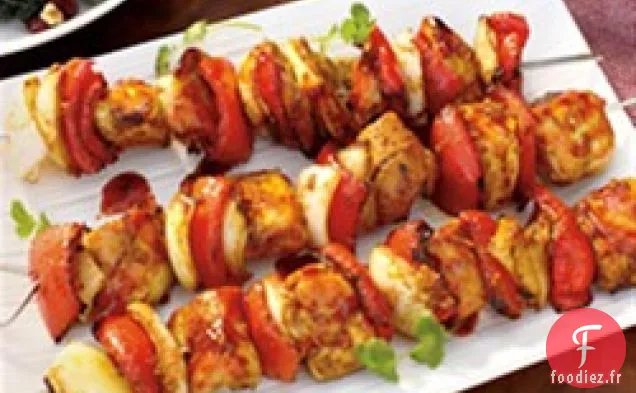 Brochettes de Poulet BBQ Teriyaki Thaï