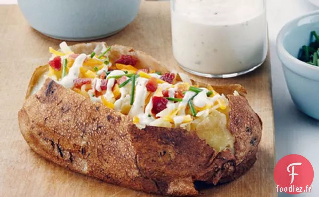 Pommes de Terre au Fromage Chargées à la Mijoteuse