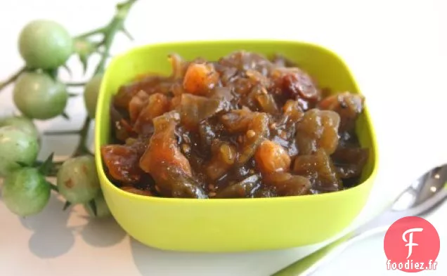Chutney de tomates vertes