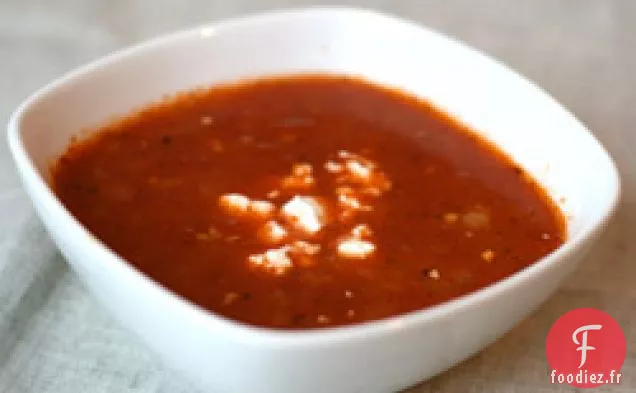 Dîner Ce soir : Soupe de Tomates Provençales à la Chèvre