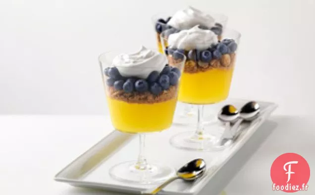 Parfaits aux Myrtilles et au Citron