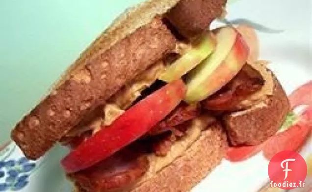 Sandwichs au Beurre d'Arachide, au Bacon et aux Pommes