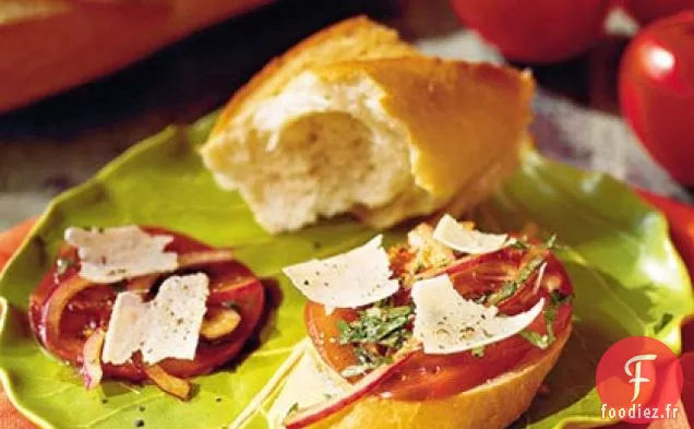 Tomates Marinées Au Basilic et Vinaigre Balsamique