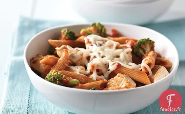 Mélange de Pâtes Fraîches au Brocoli et au Poulet