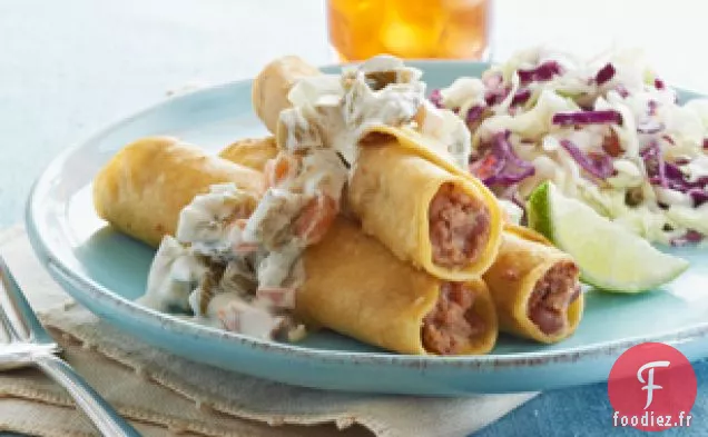 Taquitos avec Sauce crémeuse aux JALAPño