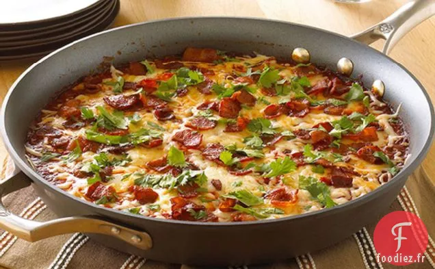 Œufs Pochés à la sauce Ancho-Tomate
