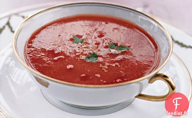 Soupe de Tomates de Jardin au Cumin