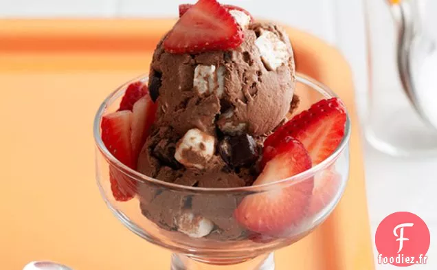 Morceau de Chocolat et Sundae à la Guimauve