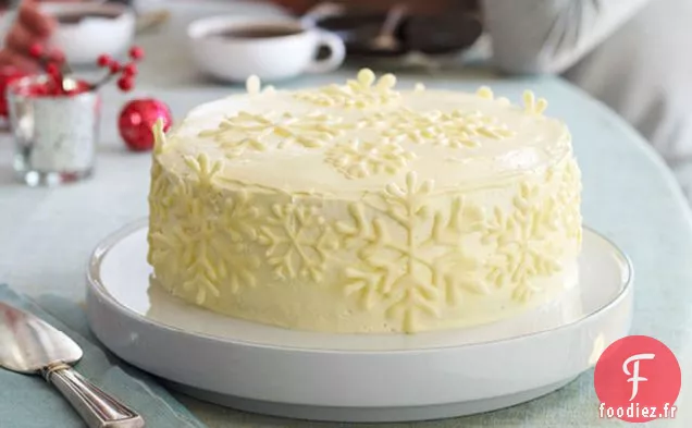 Gâteau Aux Flocons de Neige à la Vanille