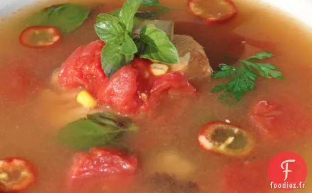 Soupe de Tomates à la Citronnelle