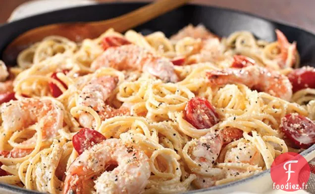 Poivre Noir Concassé - Crevettes Alfredo