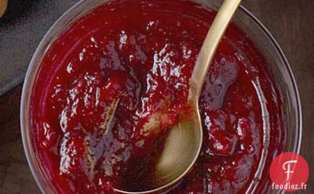 Chutney aux Canneberges, au Gingembre et à l'Orange