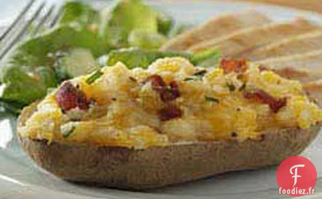 Pommes De Terre Farcies au Bacon Et au Fromage