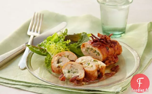 Rouleaux de Poulet Farcis à la Crème