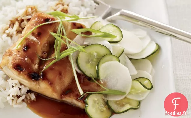 Teriyaki de Poisson aux Concombres Aigres-Doux