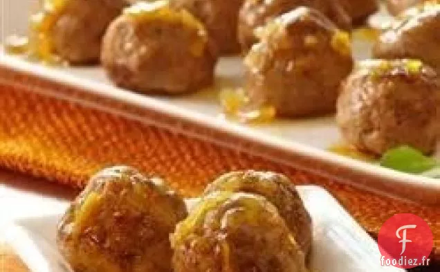 Boulettes de Dinde Glacées à l'Orange