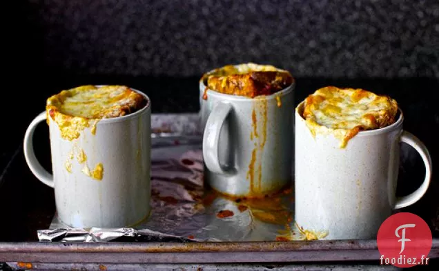 Soupe De Tomates Rôties Au Cheddar Grillé