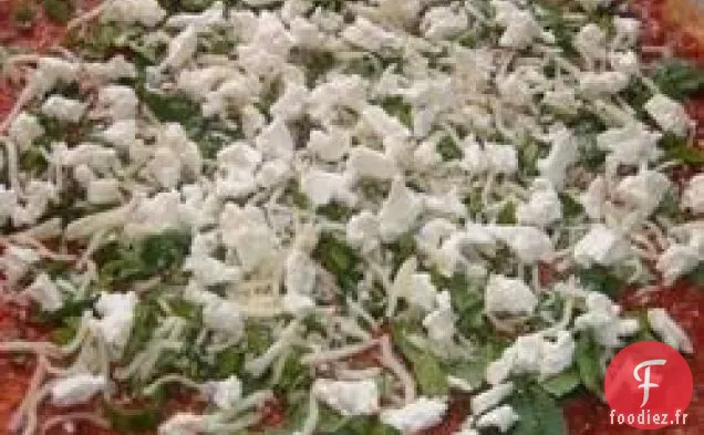 Pizza au Fromage de Chèvre au Basilic