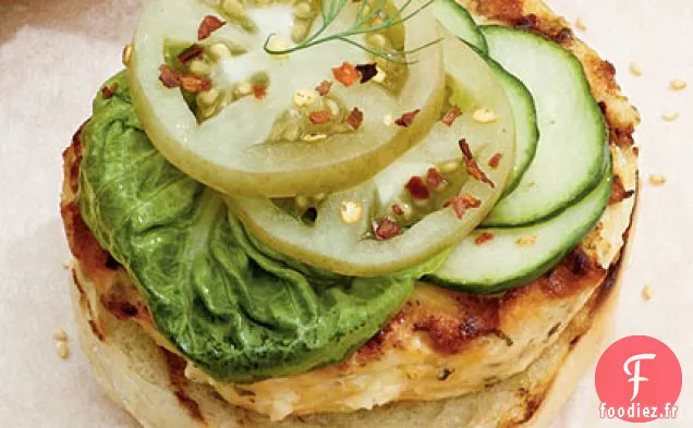 Hamburgers à la Tomate Verte et à la Feta