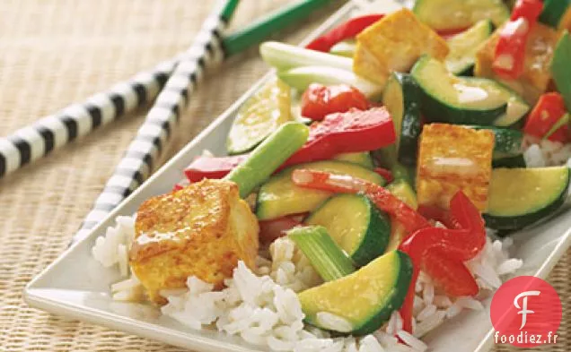 Sauté de Tofu au Curry et à la Noix de Coco