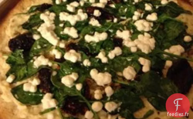 Pizza Grecque aux Épinards, Feta et Olives