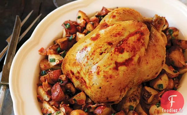 Poulet Rôti au Romarin et Pommes de Terre