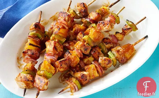 Brochettes de Porc et Ananas
