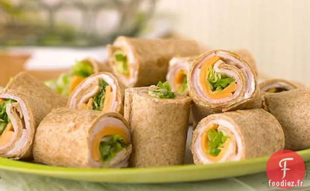 Roll-Ups Faciles à la Dinde et à la Tortilla