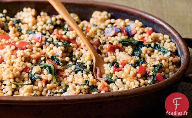 Farce au Couscous et aux Épinards