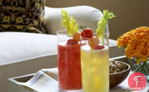 Bloody Mary aux tomates jaunes fraîches