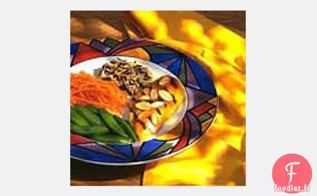 Poulet Grillé à la Moutarde au Miel et aux Amandes Grillées