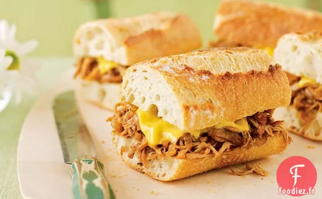 Sandwichs au Poulet Effiloché