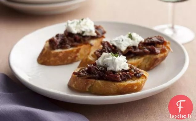 Crostini à la Confiture de Tomates Séchées