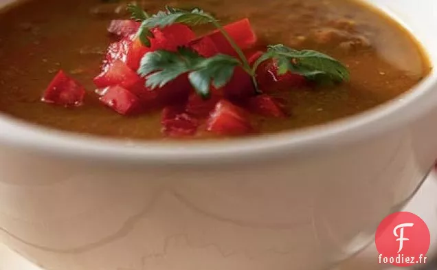 Soupe aux Lentilles et aux Tomates de Bree