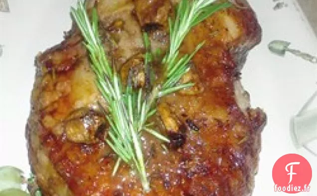 Gigot d'Agneau au Citron et au Romarin
